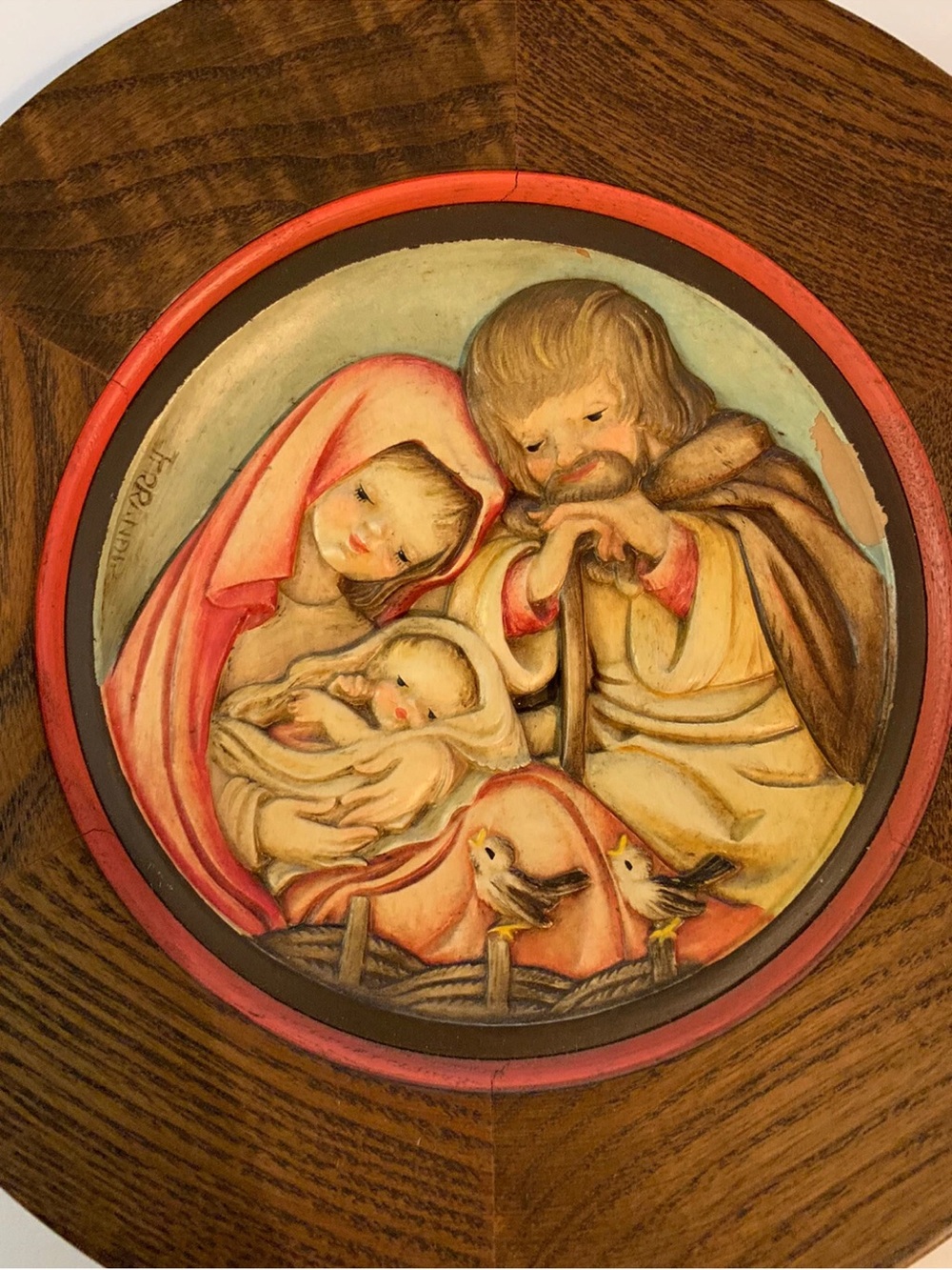Vtg ANRI Wood Carving Christmas 1974 By Ferrandiz Italy